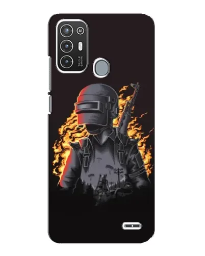 Чехол для ZTE Blade A72 с картинкой «PUBG — огненный силуэт» Чехол для ZTE Blade A72 с картинкой «PUBG — огненный силуэт»