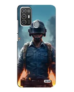 Чехол для ZTE Blade A72 с картинкой «PUBG — реалистичный герой»