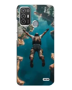 Чехол для ZTE Blade A72 с картинкой «PUBG — свободное падение»