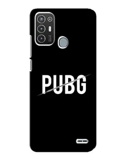 Чехол для ZTE Blade A72 с картинкой «PUBG — белый логотип»