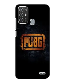 Чехол для ZTE Blade A72 с картинкой «PUBG — золотой логотип»