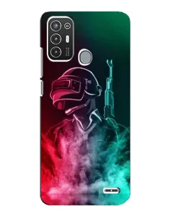 Чехол для ZTE Blade A72 с картинкой «PUBG — огненный воин»