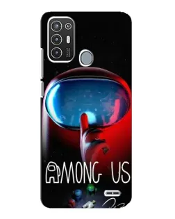Чехол для ZTE Blade A72 с картинкой «Красный импостер — макро»