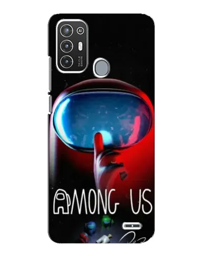 Чехол для ZTE Blade A72 с картинкой «Красный импостер — макро» Чехол для ZTE Blade A72 с картинкой «Красный импостер — макро»