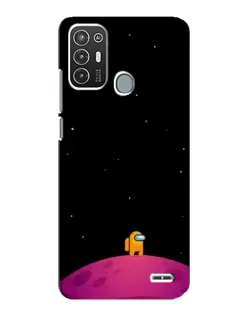 Чехол для ZTE Blade A72 с картинкой «Одинокий герой на планете»