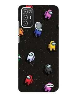 Чехол для ZTE Blade A72 с картинкой «Космический паттерн Among Us»
