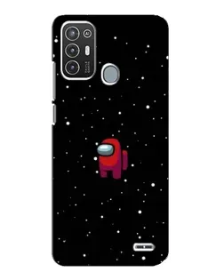 Чехол для ZTE Blade A72 с картинкой «Красный Among Us»