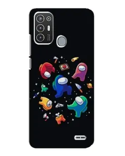 Чехол для ZTE Blade A72 с картинкой «Among Us космос»