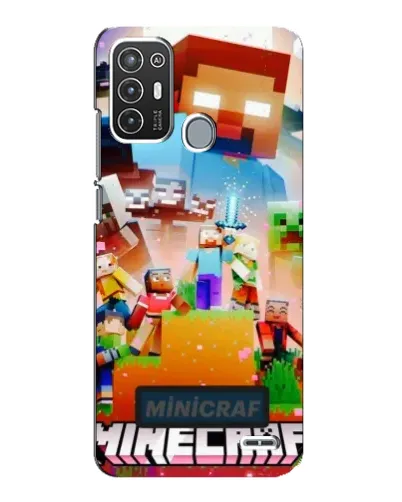 Чехол для ZTE Blade A72 с картинкой «Minecraft герои игры»