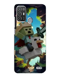 Чехол для ZTE Blade A72 с картинкой «Стив и гусь»