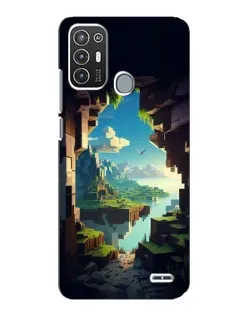 Чехол для ZTE Blade A72 с картинкой «Вид из пещеры»
