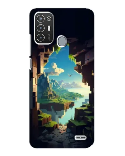 Чехол для ZTE Blade A72 с картинкой «Вид из пещеры»