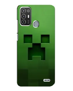 Чехол для ZTE Blade A72 с картинкой «Крипер микро-дизайн»