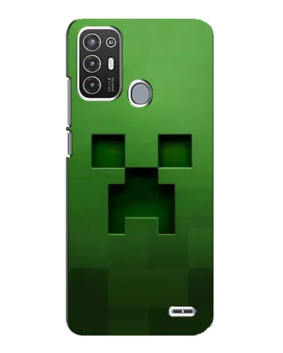 Чехол для ZTE Blade A72 с картинкой «Крипер микро-дизайн»