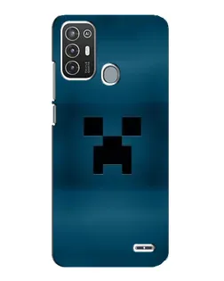 Чехол для ZTE Blade A72 с картинкой «Крипер текстура»