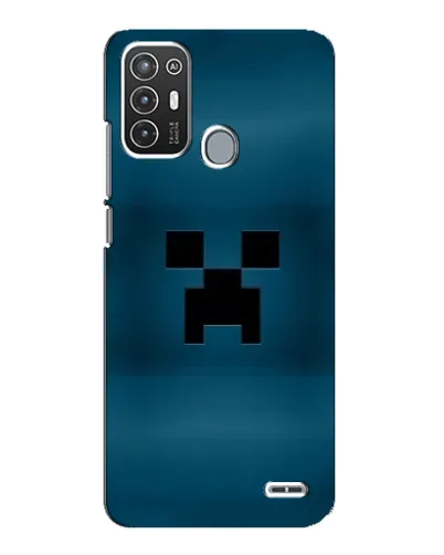 Чехол для ZTE Blade A72 с картинкой «Крипер текстура»