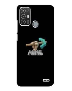 Чехол для ZTE Blade A72 с картинкой «Алмазная кирка»