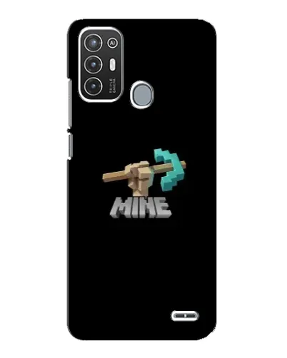 Чехол для ZTE Blade A72 с картинкой «Алмазная кирка»