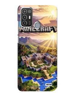 Чехол для ZTE Blade A72 с картинкой «Minecraft панорама»