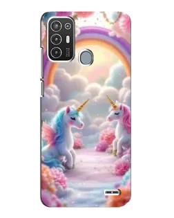 Чехол для ZTE Blade A72 с картинкой «Радуга и единороги» Чехол для ZTE Blade A72 с картинкой «Радуга и единороги»