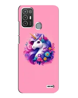 Чехол для ZTE Blade A72 с картинкой «Сказочный единорог»