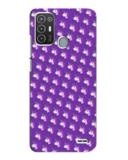 Чехол для ZTE Blade A72 с картинкой «Единороги на фиолетовом»