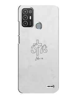 Чехол для ZTE Blade A72 с картинкой «Иоанна 3:16 Крест» Чехол для ZTE Blade A72 с картинкой «Иоанна 3:16 Крест»