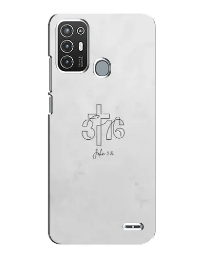 Чехол для ZTE Blade A72 с картинкой «Иоанна 3:16 Крест»