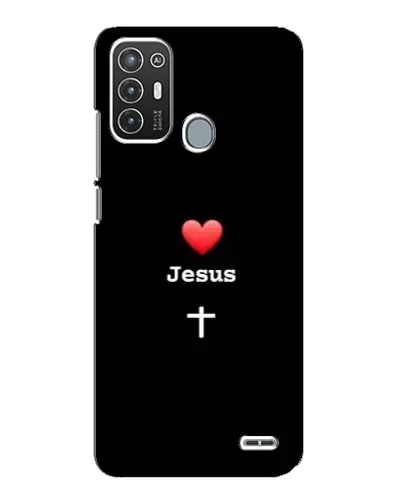 Чехол для ZTE Blade A72 с картинкой «Сердце - Jesus»