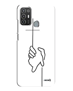 Чехол для ZTE Blade A72 с картинкой «Рука держит» Чехол для ZTE Blade A72 с картинкой «Рука держит»