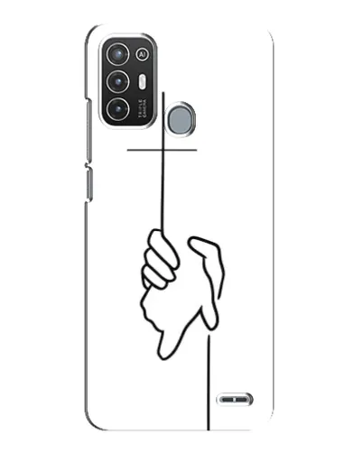 Чехол для ZTE Blade A72 с картинкой «Рука держит»