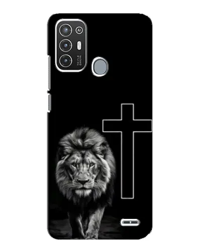 Чехол для ZTE Blade A72 с картинкой «Лев и Крест»