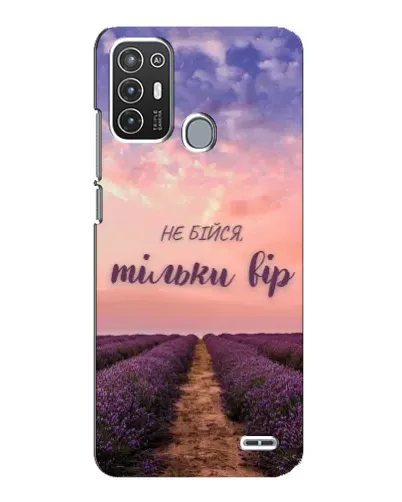 Чехол для ZTE Blade A72 с картинкой «Не бойся — веруй»