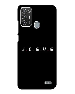 Чехол для ZTE Blade A72 с картинкой «Точки веры J.E.S.U.S.»