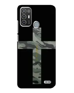 Чехол для ZTE Blade A72 с картинкой «Милитари Крест»