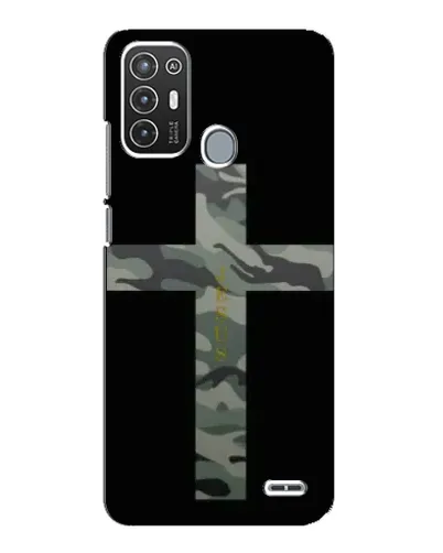 Чехол для ZTE Blade A72 с картинкой «Милитари Крест»