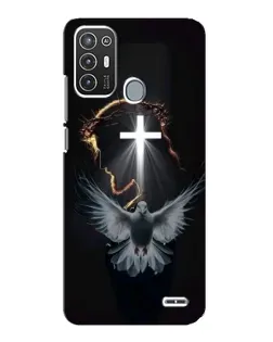 Чехол для ZTE Blade A72 с картинкой «Голубь и Свет»