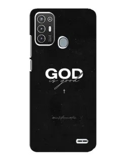 Чехол для ZTE Blade A72 с картинкой «GOD — Бог над всем»