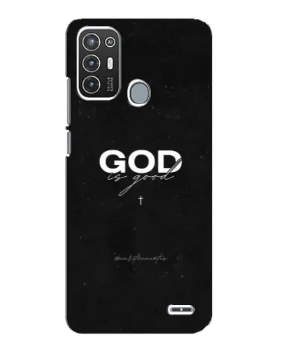 Чехол для ZTE Blade A72 с картинкой «GOD — Бог над всем»