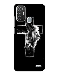 Чехол для ZTE Blade A72 с картинкой «Сияющий крест Jesus»