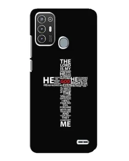 Чехол для ZTE Blade A72 с картинкой «Текстовый крест»