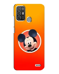 Чехол для ZTE Blade A72 с картинкой «Mickey в круге»