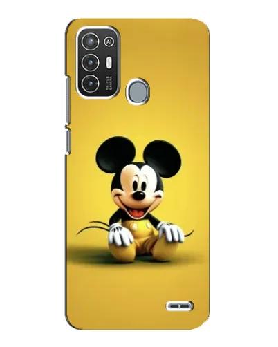 Чехол для ZTE Blade A72 с картинкой «Микки на желтом»