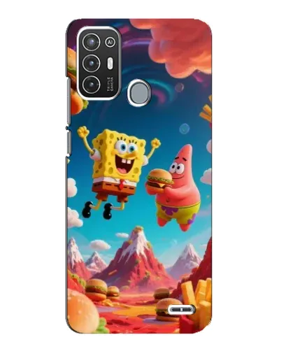 Чехол для ZTE Blade A72 с картинкой «Космический фастфуд»