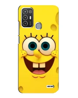 Чехол для ZTE Blade A72 с картинкой «Губка Боб улыбка»