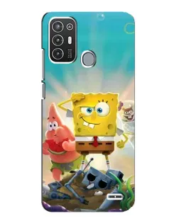 Чехол для ZTE Blade A72 с картинкой «Спанч Боб победитель»