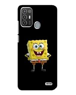 Чехол для ZTE Blade A72 с картинкой «Классический Губка Боб»