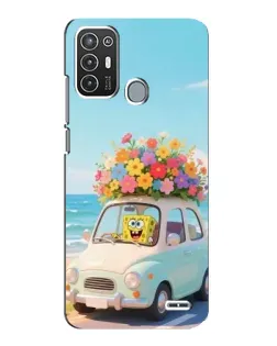 Чехол для ZTE Blade A72 с картинкой «Автомобильное путешествие»