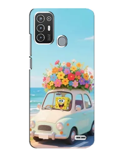 Чехол для ZTE Blade A72 с картинкой «Автомобильное путешествие»