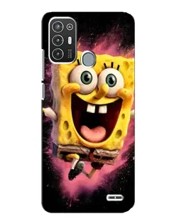Чехол для ZTE Blade A72 с картинкой «Взрывной Спанч Боб»